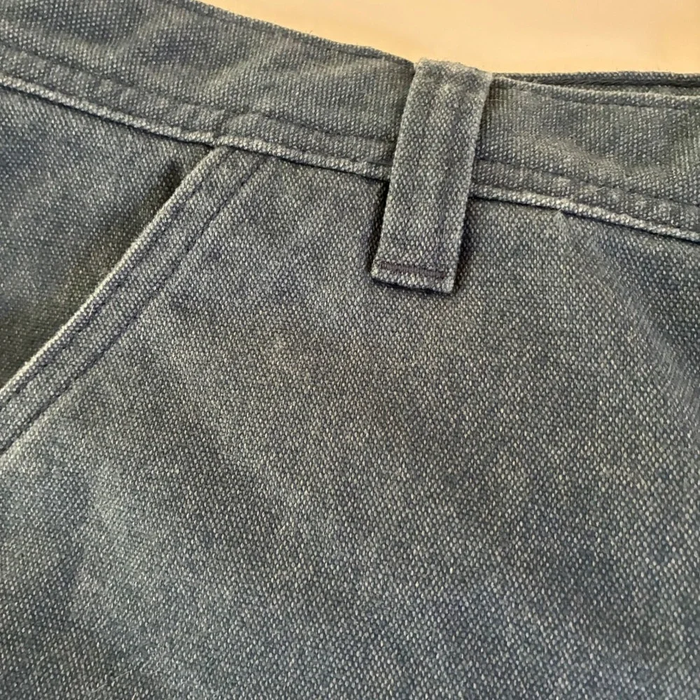 Patagonia Womens Size 14 Hemp Blend Shorts Blue Utility Hiking Canvas
